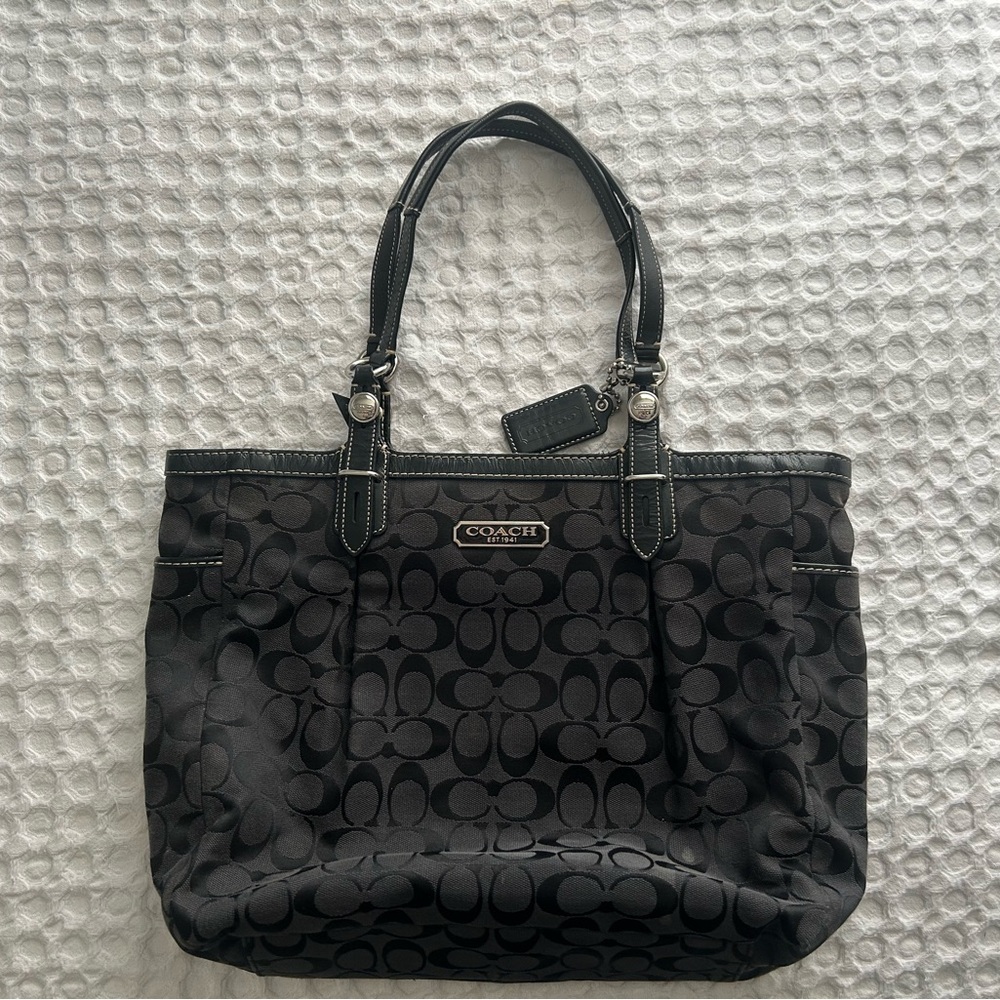 Coach Black Gallery Tote Bag
